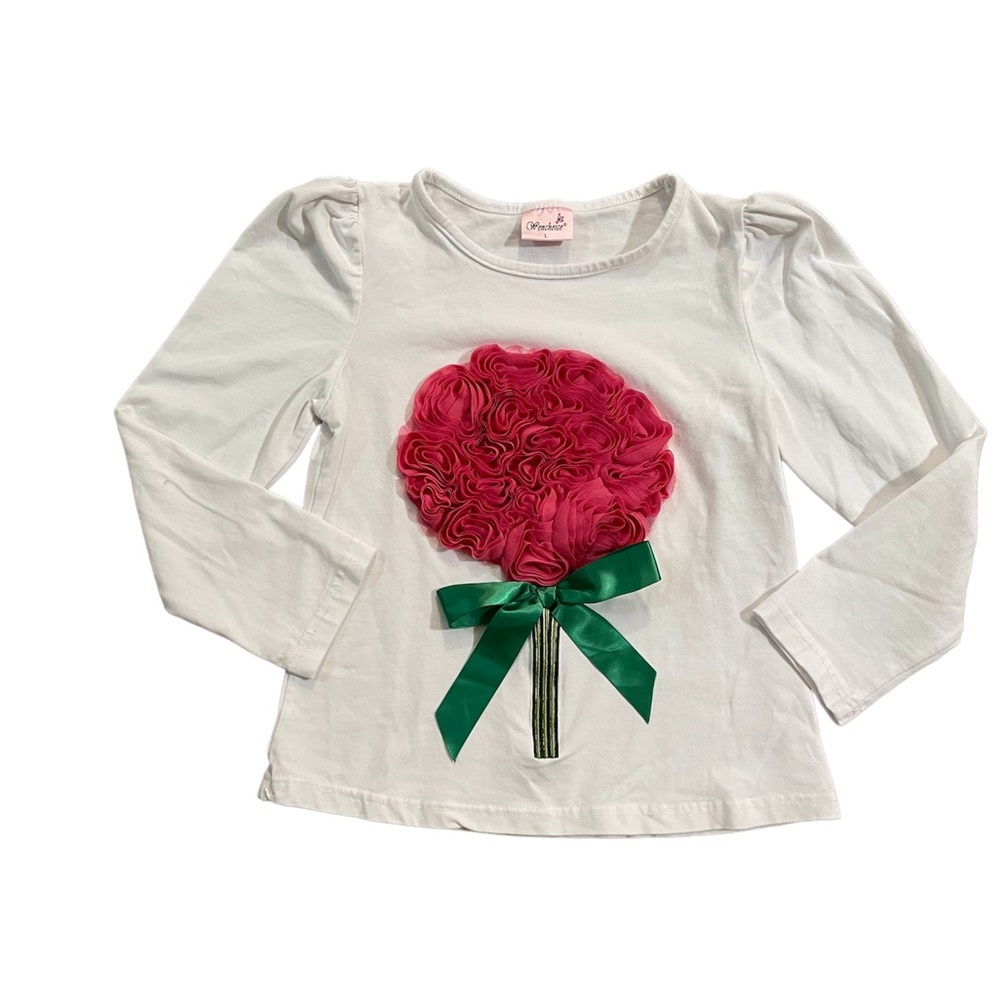 Girls long sleeve tulip t-shirt - size Large